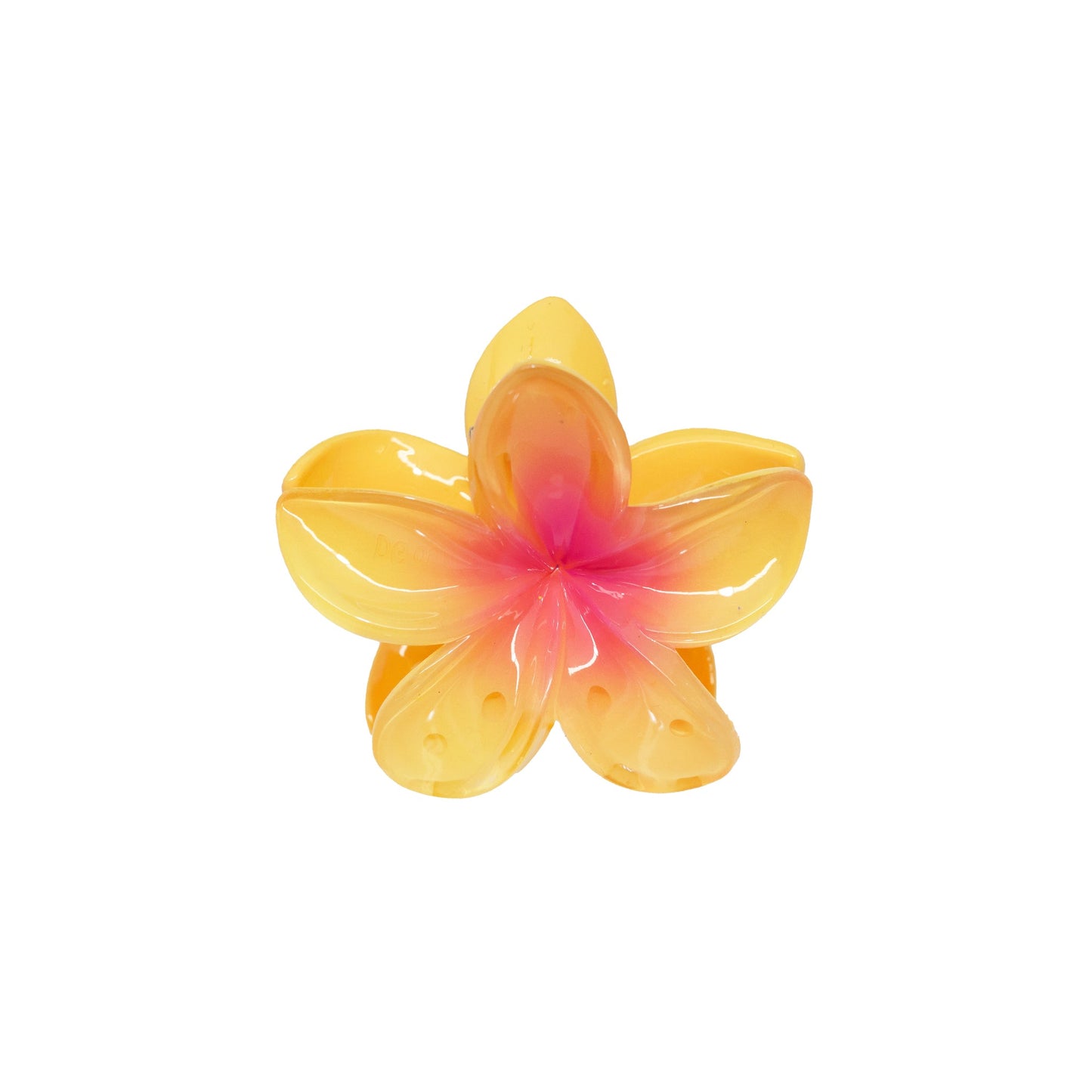 Yellow medium-length carambola clip
